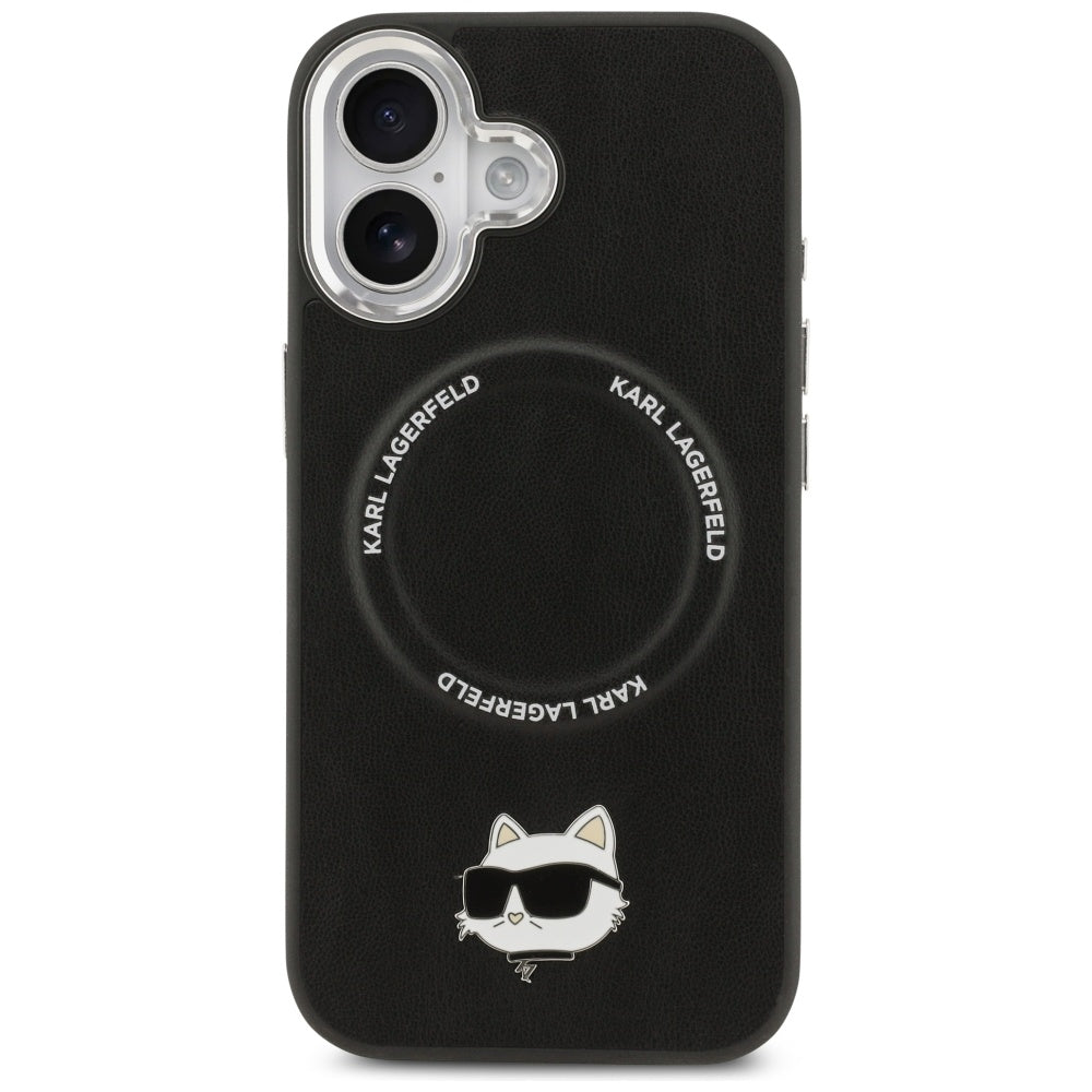 Karl Lagerfeld Choupette Pin MagSafe Case for iPhone 17 - Black_2
