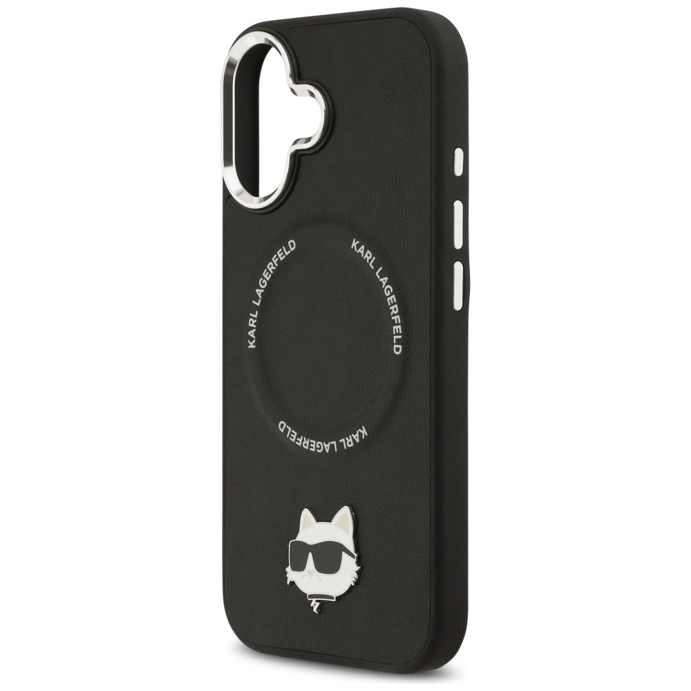 Karl Lagerfeld Choupette Pin MagSafe Case for iPhone 17 - Black_5