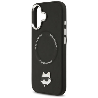 Karl Lagerfeld Choupette Pin MagSafe Case for iPhone 17 - Black_5