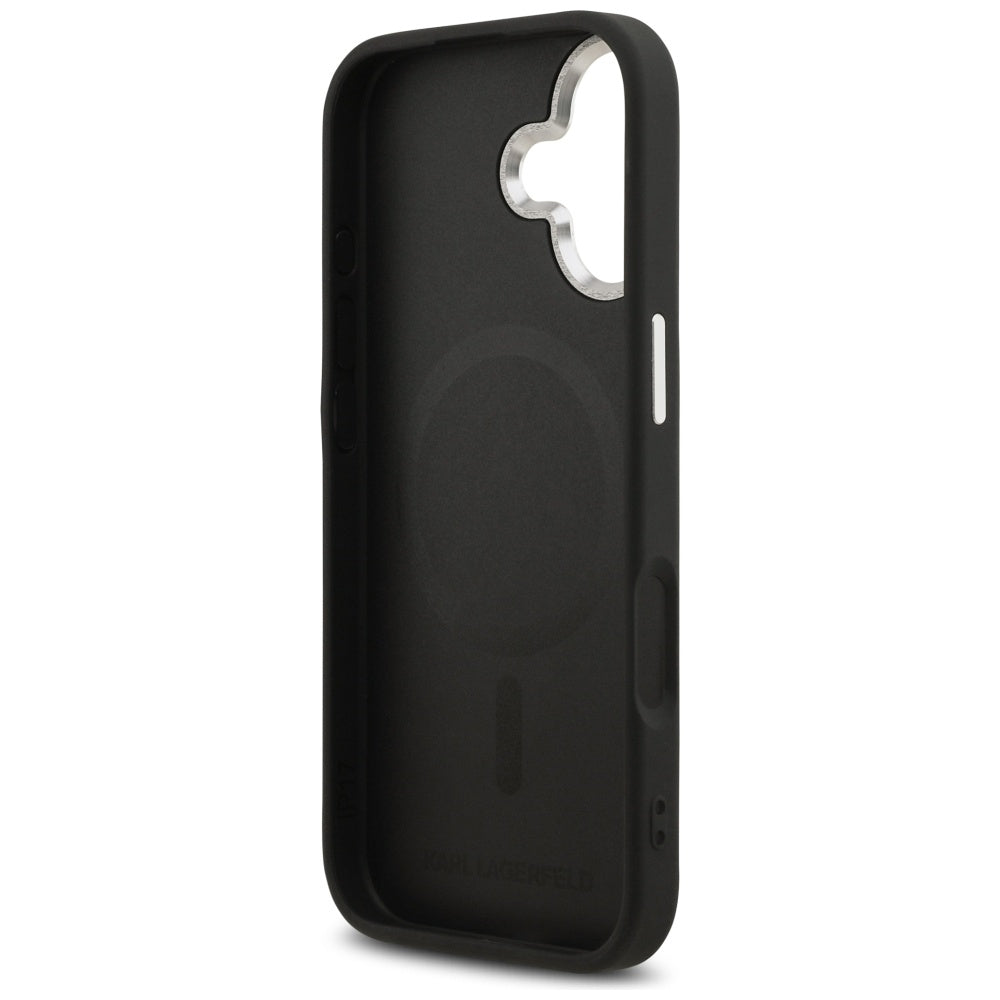 Karl Lagerfeld Choupette Pin MagSafe Case for iPhone 17 - Black_6