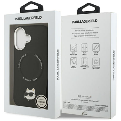 Karl Lagerfeld Choupette Pin MagSafe Case for iPhone 17 - Black_7
