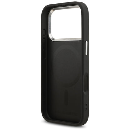 Karl Lagerfeld Choupette Pin MagSafe Case for iPhone 17 Pro Max - Black_6