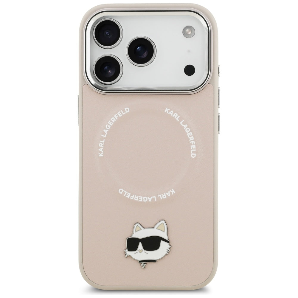 Karl Lagerfeld Choupette Pin MagSafe Case for iPhone 17 Pro - Pink_2