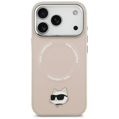 Karl Lagerfeld Choupette Pin MagSafe Case for iPhone 17 Pro - Pink_2