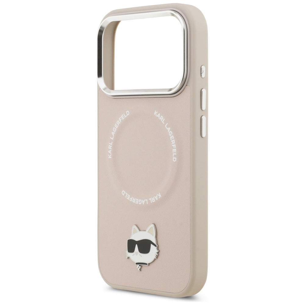 Karl Lagerfeld Choupette Pin MagSafe Case for iPhone 17 Pro - Pink_5
