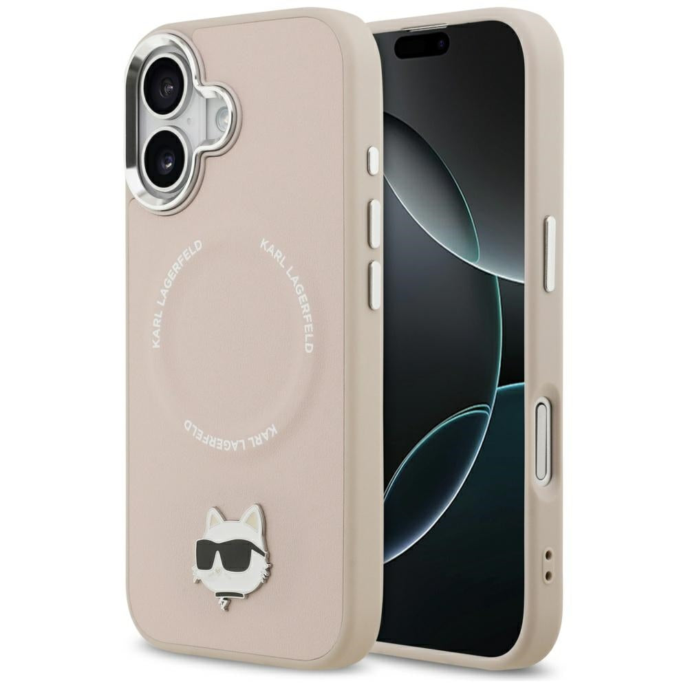 Karl Lagerfeld Choupette Pin MagSafe Case for iPhone 17 - Pink_0