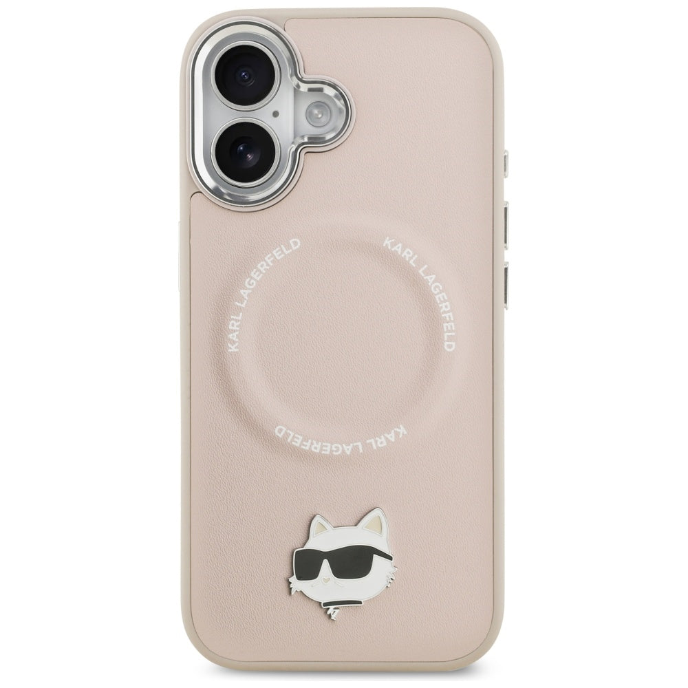 Karl Lagerfeld Choupette Pin MagSafe Case for iPhone 17 - Pink_2