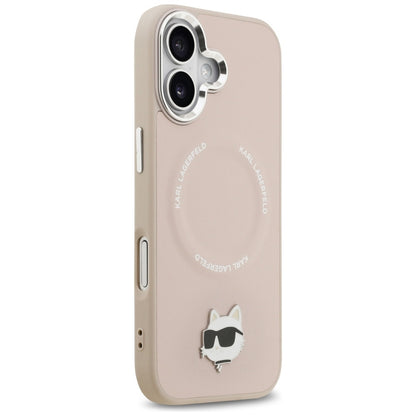 Karl Lagerfeld Choupette Pin MagSafe Case for iPhone 17 - Pink_3