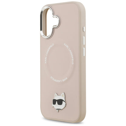 Karl Lagerfeld Choupette Pin MagSafe Case for iPhone 17 - Pink_6