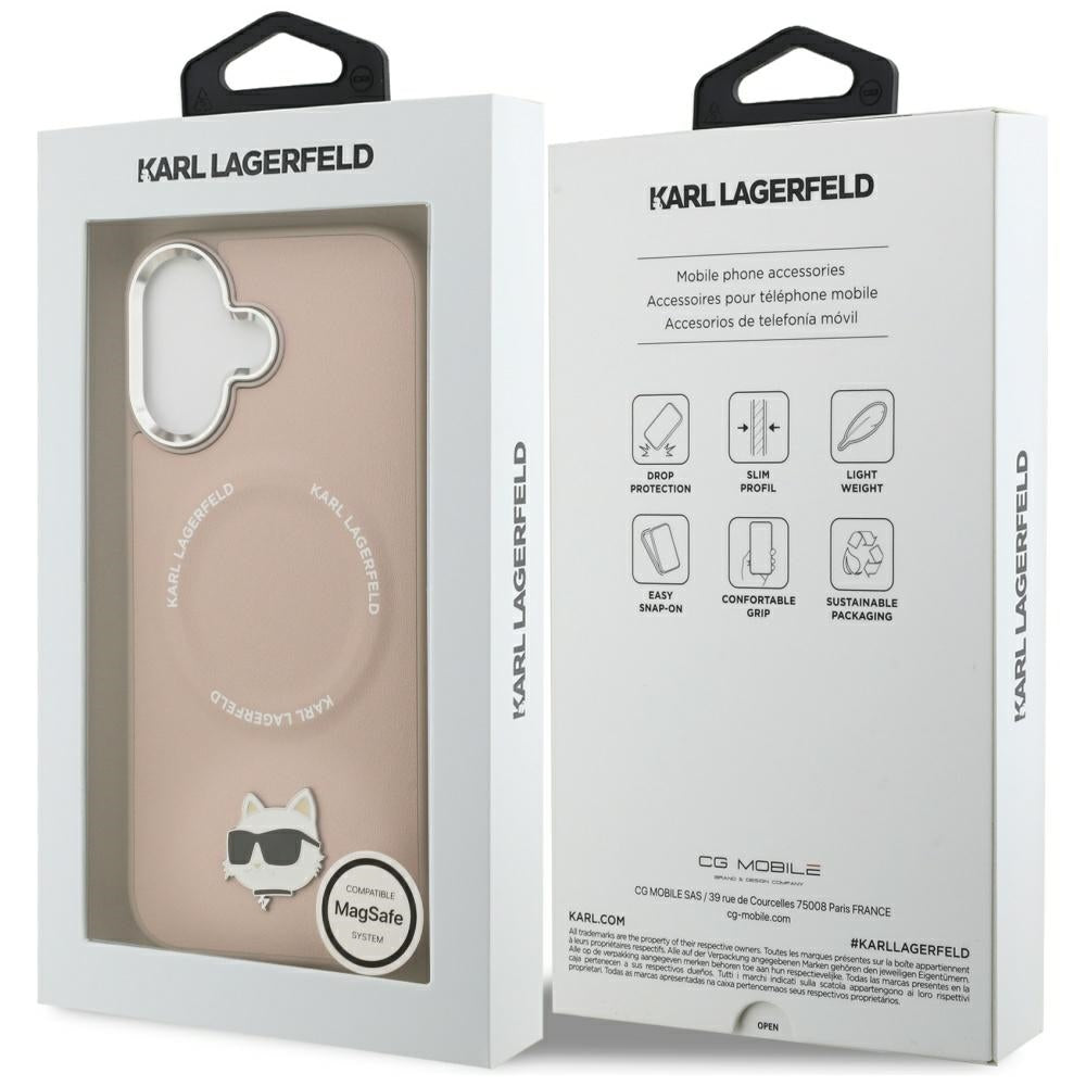 Karl Lagerfeld Choupette Pin MagSafe Case for iPhone 17 - Pink_7