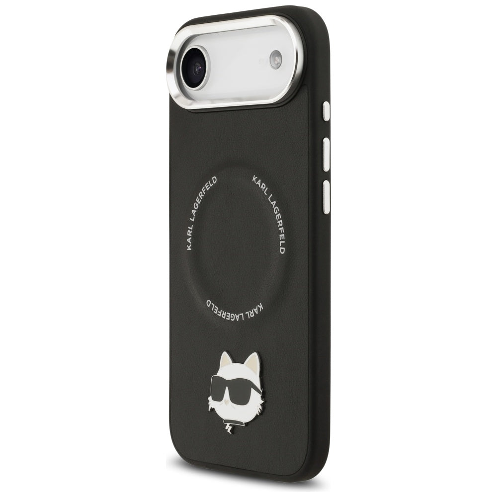 Karl Lagerfeld Choupette Pin MagSafe Case for iPhone Air Black_1