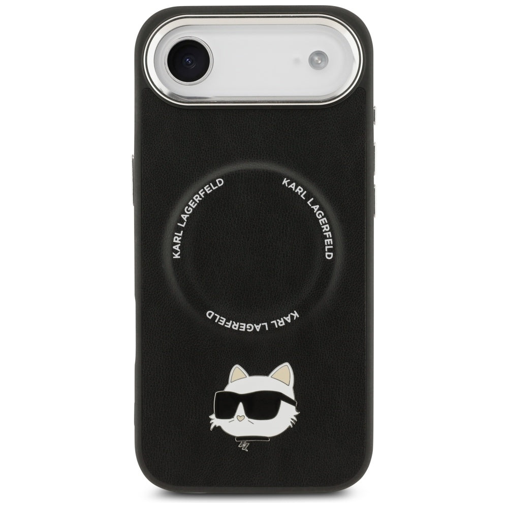 Karl Lagerfeld Choupette Pin MagSafe Case for iPhone Air Black_2