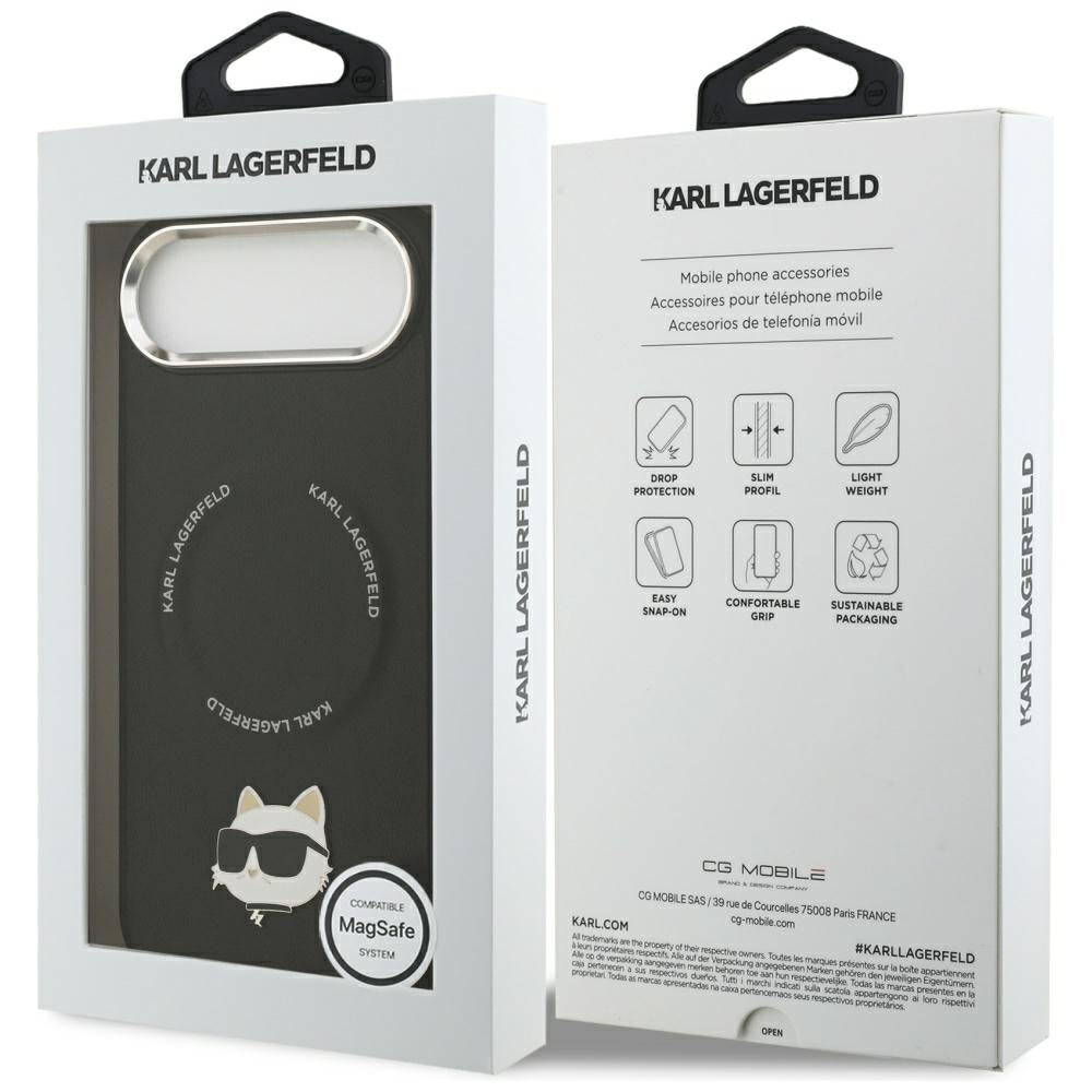 Karl Lagerfeld Choupette Pin MagSafe Case for iPhone Air Black_7