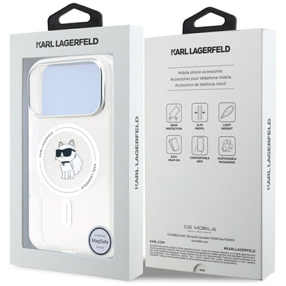 Karl Lagerfeld IML Choupette MagSafe Case for iPhone 17 Pro Max - Transparent_7