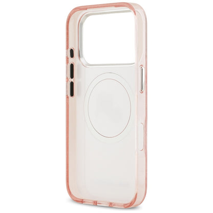 Karl Lagerfeld IML Glitter Karl &amp; Choupette Heads Logo MagSafe Case for iPhone 17 Pro - Pink_6