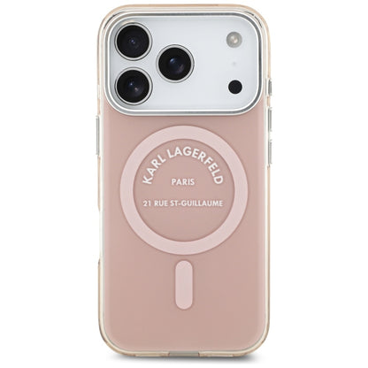 Karl Lagerfeld IML Karl RSG Logo MagSafe Case for iPhone 17 Pro - Pink_2