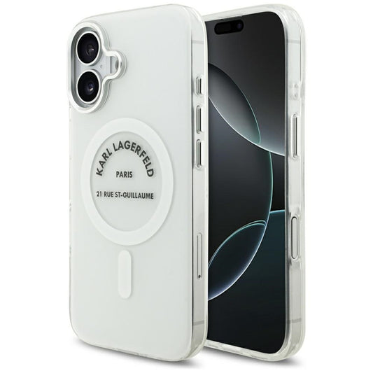 Karl Lagerfeld IML Karl RSG Logo MagSafe Case for iPhone 17 - Transparent_0