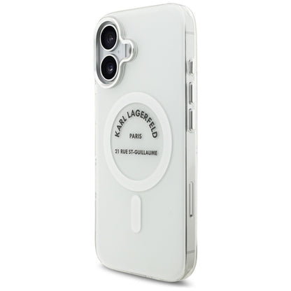 Karl Lagerfeld IML Karl RSG Logo MagSafe Case for iPhone 17 - Transparent_1