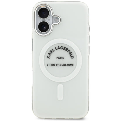 Karl Lagerfeld IML Karl RSG Logo MagSafe Case for iPhone 17 - Transparent_2