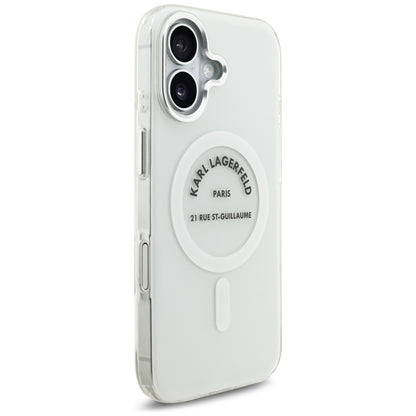 Karl Lagerfeld IML Karl RSG Logo MagSafe Case for iPhone 17 - Transparent_3