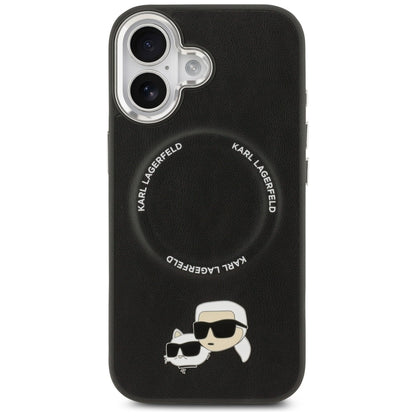 Karl Lagerfeld Karl &amp; Choupette Pins MagSafe Case for iPhone 17 - Black_2