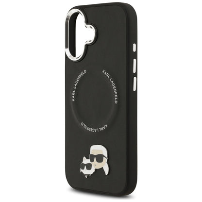 Karl Lagerfeld Karl &amp; Choupette Pins MagSafe Case for iPhone 17 - Black_5