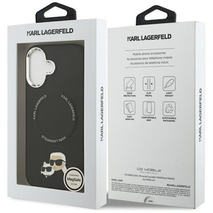 Karl Lagerfeld Karl &amp; Choupette Pins MagSafe Case for iPhone 17 - Black_7