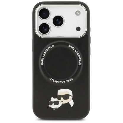 Karl Lagerfeld Karl &amp; Choupette Pins MagSafe Case for iPhone 17 Pro - Black_2