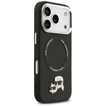 Karl Lagerfeld Karl &amp; Choupette Pins MagSafe Case for iPhone 17 Pro - Black_3