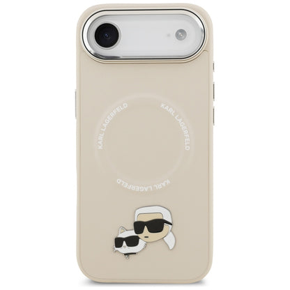 Karl Lagerfeld Karl &amp; Choupette Pins MagSafe Case for iPhone Air - Beige_2