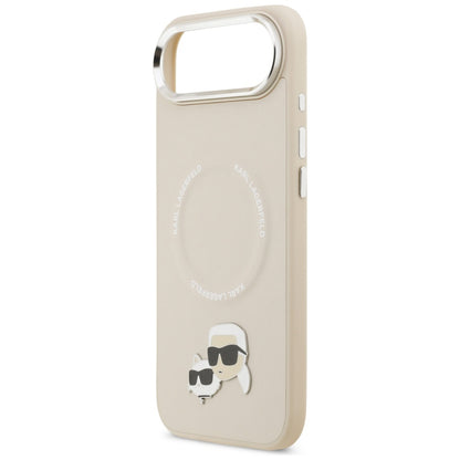 Karl Lagerfeld Karl &amp; Choupette Pins MagSafe Case for iPhone Air - Beige_5