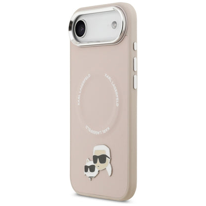 Karl Lagerfeld Karl &amp; Choupette Pins MagSafe Case for iPhone Air Pink_1