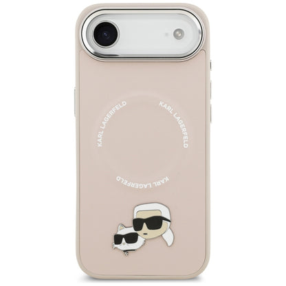 Karl Lagerfeld Karl &amp; Choupette Pins MagSafe Case for iPhone Air Pink_2