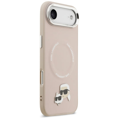Karl Lagerfeld Karl &amp; Choupette Pins MagSafe Case for iPhone Air Pink_3