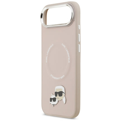 Karl Lagerfeld Karl &amp; Choupette Pins MagSafe Case for iPhone Air Pink_5