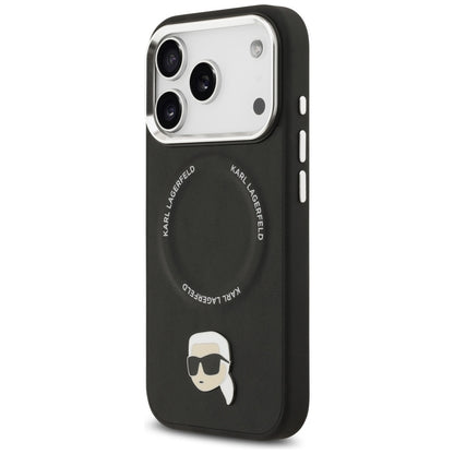 Karl Lagerfeld Karl Pin MagSafe Case for iPhone 17 Pro Max - Black_1
