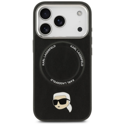 Karl Lagerfeld Karl Pin MagSafe Case for iPhone 17 Pro Max - Black_2