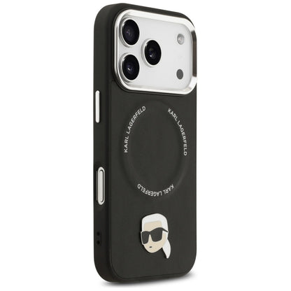 Karl Lagerfeld Karl Pin MagSafe Case for iPhone 17 Pro Max - Black_3