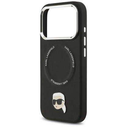 Karl Lagerfeld Karl Pin MagSafe Case for iPhone 17 Pro Max - Black_5