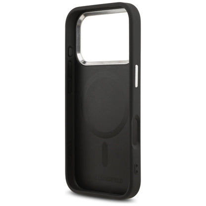 Karl Lagerfeld Karl Pin MagSafe Case for iPhone 17 Pro Max - Black_6
