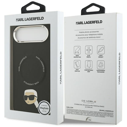 Karl Lagerfeld Karl Pin MagSafe Case for iPhone Air - Black_7