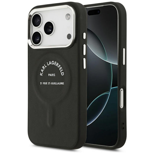 Karl Lagerfeld Karl RSG Logo MagSafe Case for iPhone 17 Pro - Black_0