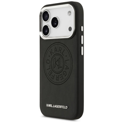 Karl Lagerfeld Point &amp; Metal Logo MagSafe Case for iPhone 17 Pro Max - Black_1