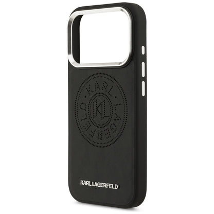 Karl Lagerfeld Point &amp; Metal Logo MagSafe Case for iPhone 17 Pro Max - Black_5