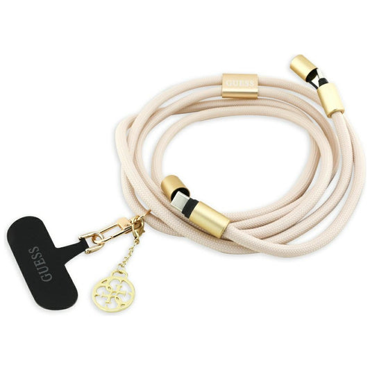 Guess CBDY 4G Charm USB-C / USB-C Cable 150cm - Beige_0