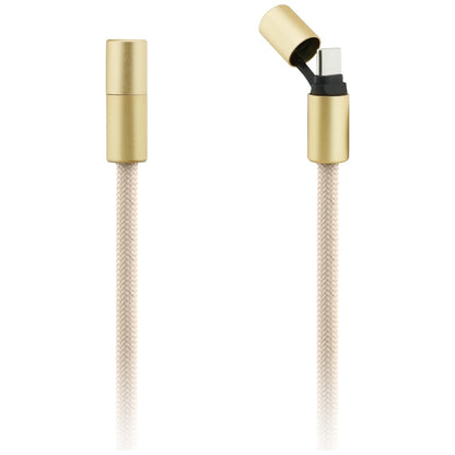 Guess CBDY 4G Charm USB-C / USB-C Cable 150cm - Beige_2
