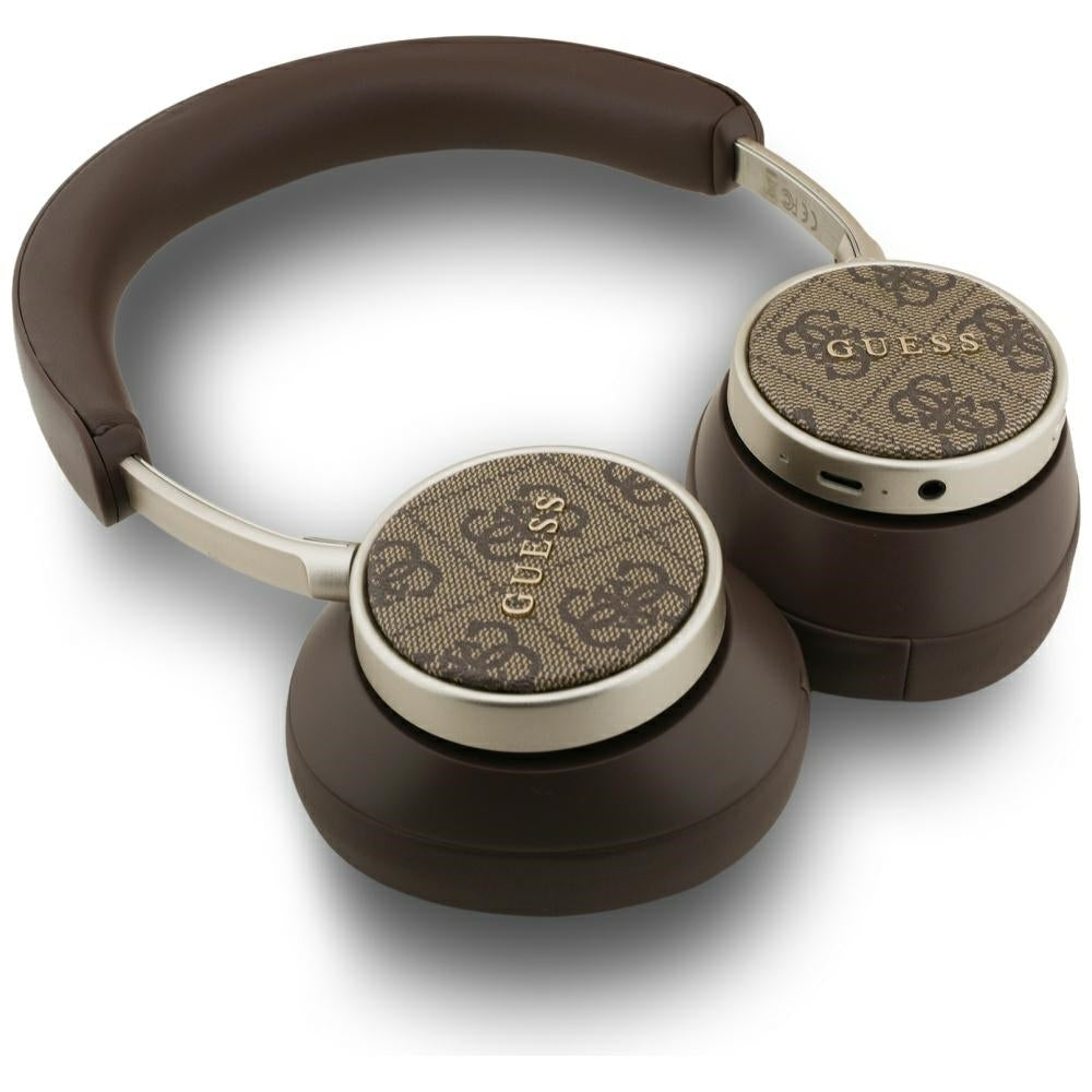 Guess Bluetooth 4G Classic Logo Wireless On-Ear Headphones - Brown_2