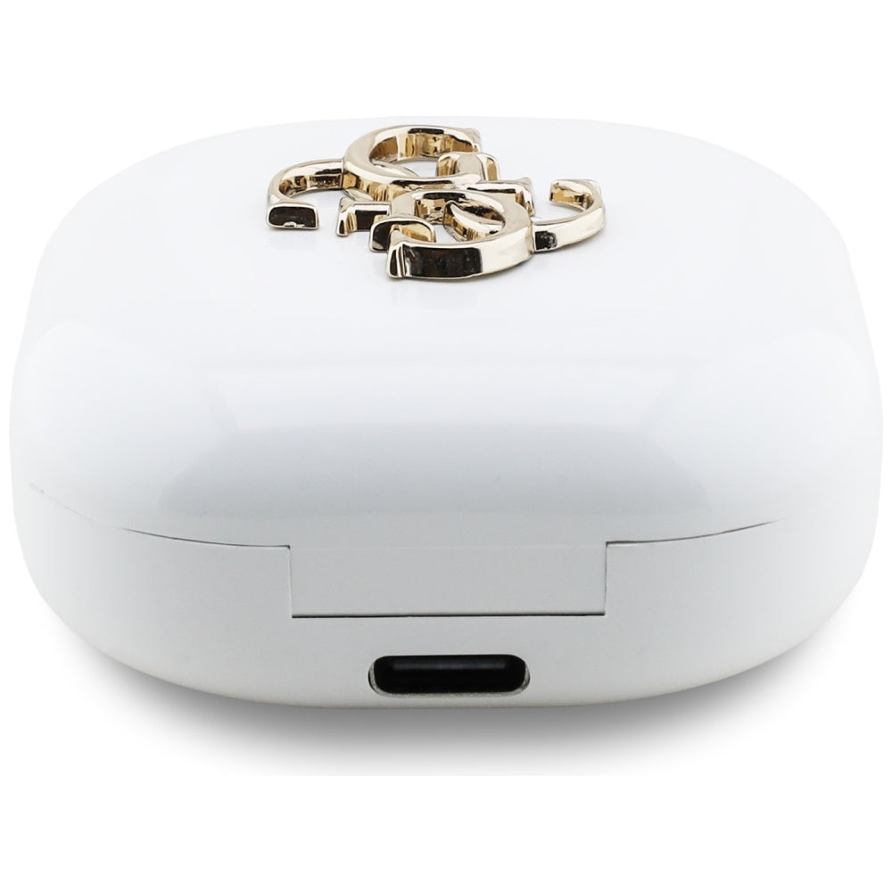 Guess 4G Metal Logo TWS wireless headphones - white_3