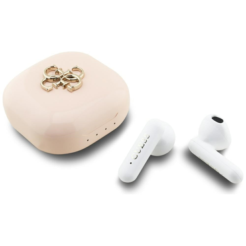 Guess 4G Metal Logo TWS Wireless Headphones - Pink_0