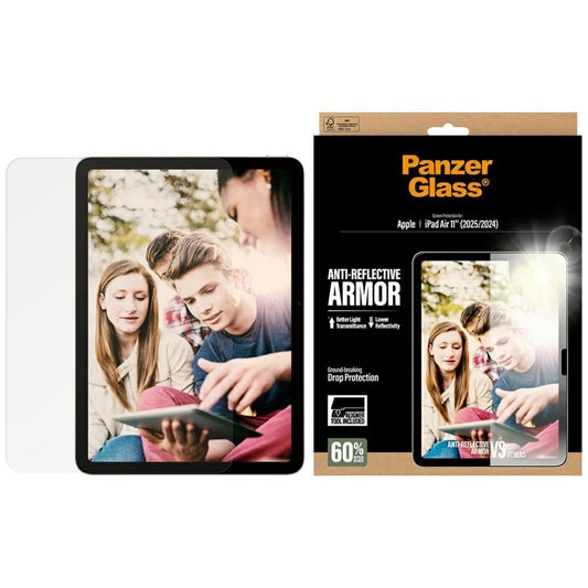 PanzerGlass Ultra-Wide Fit Reflective Armor Tempered Glass for iPad Air 11" 2025 (7th Gen.) / iPad Air 11" 2024 (6th Gen.)_0